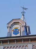 герб г.Сортавала на здании бывш. городского управления 1885г герб г.Сортавала на здании бывш. городского управления 1885г