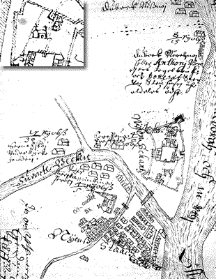 Ниеншанц. Карта Э.Н. Аспегреена. 1643 г.