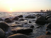 Закат на острове Вихревой <small>© George</small>
