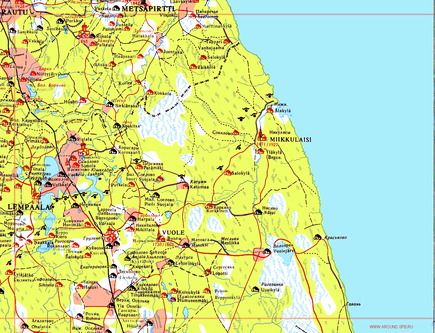 Карта карельского перешейка ленинградской. Никулясы Ленинградская область. Карельский перешеек на карте Ленинградской области. Нижние Никулясы Старая финская карта. Карта карельского перешейка подробная