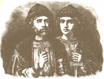 Святые мученики князья Борис и Глеб