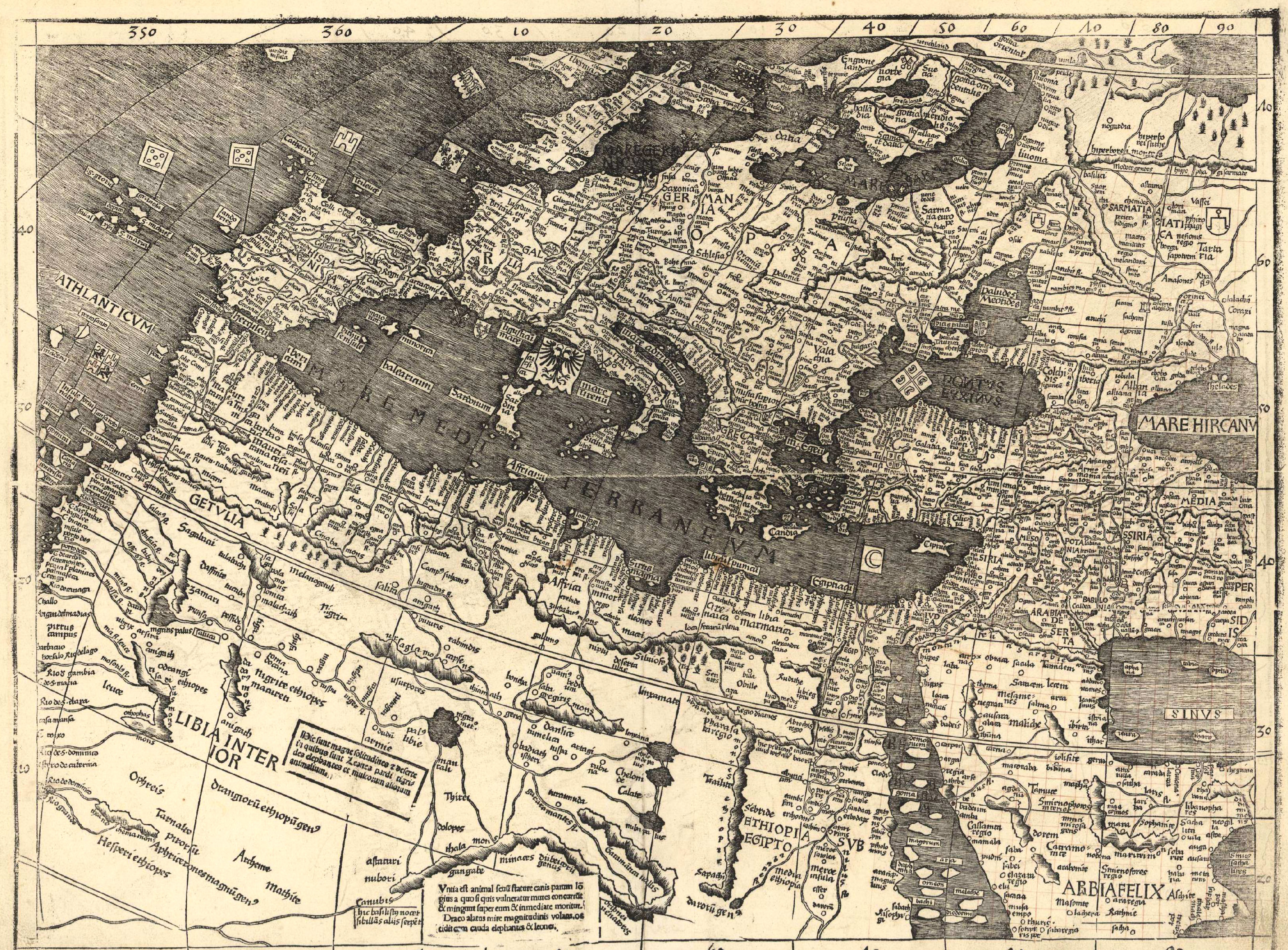 Карта мира Мартина Вальдземюллера.  1507 год.