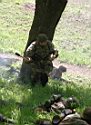  German soldier with M-24 handgranade. 
