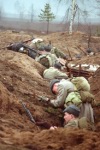         .<BR>Reds in finnish trenches.
