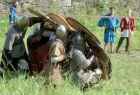 По крайней мере так это называлось в античности. Пехота укрывается от стрел и дротиков.